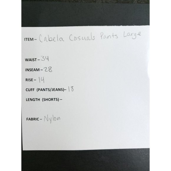 Cabelas Casuals Lightweight Pants Men's Size Large Tan Gusseted - Picture 7 of 8